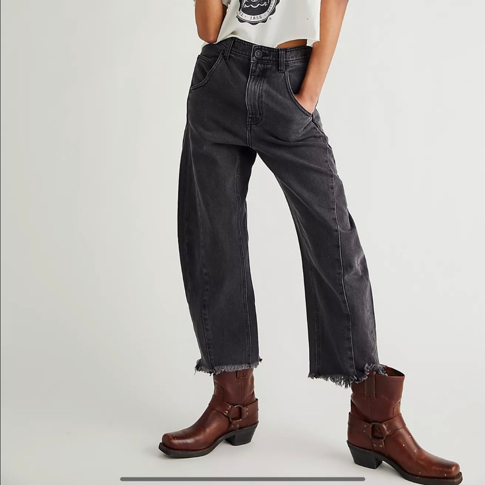 Free People Extreme Barrel Jeans